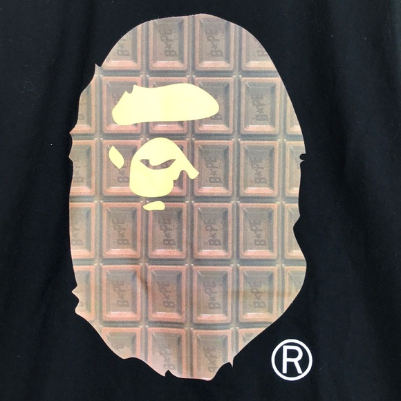 NEW Men’s A Bathing Ape Chocolate T-Shirt - Picture 3 of 6